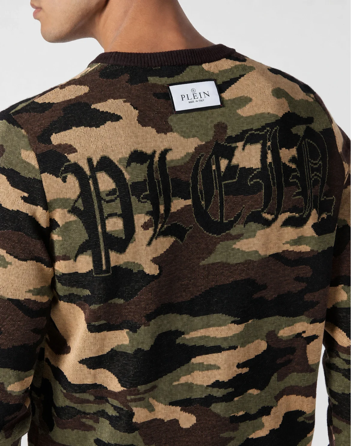 Merino Wool Pullover Round Neck LS Camouflage, цвет: Камуфляж