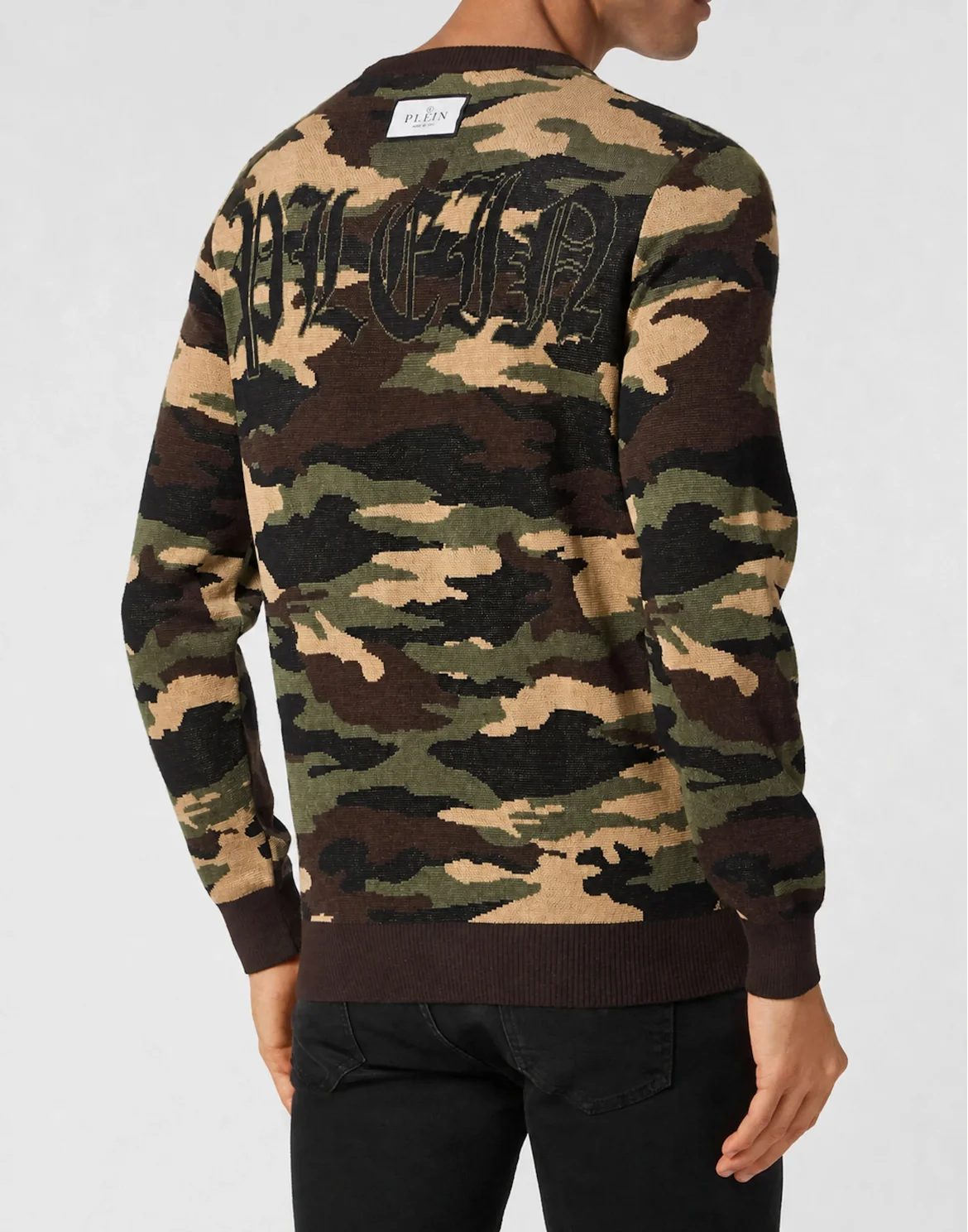 Merino Wool Pullover Round Neck LS Camouflage, цвет: Камуфляж