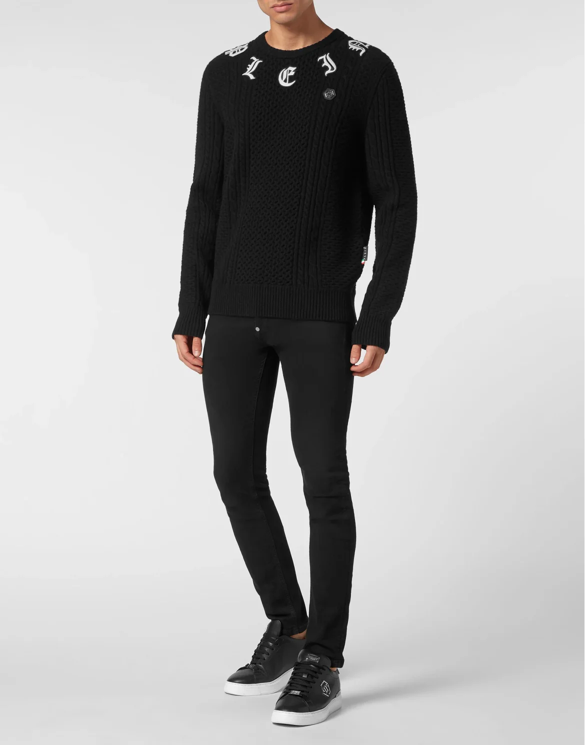 Wool & Cashemere Pullover Round Neck LS, цвет: Черный