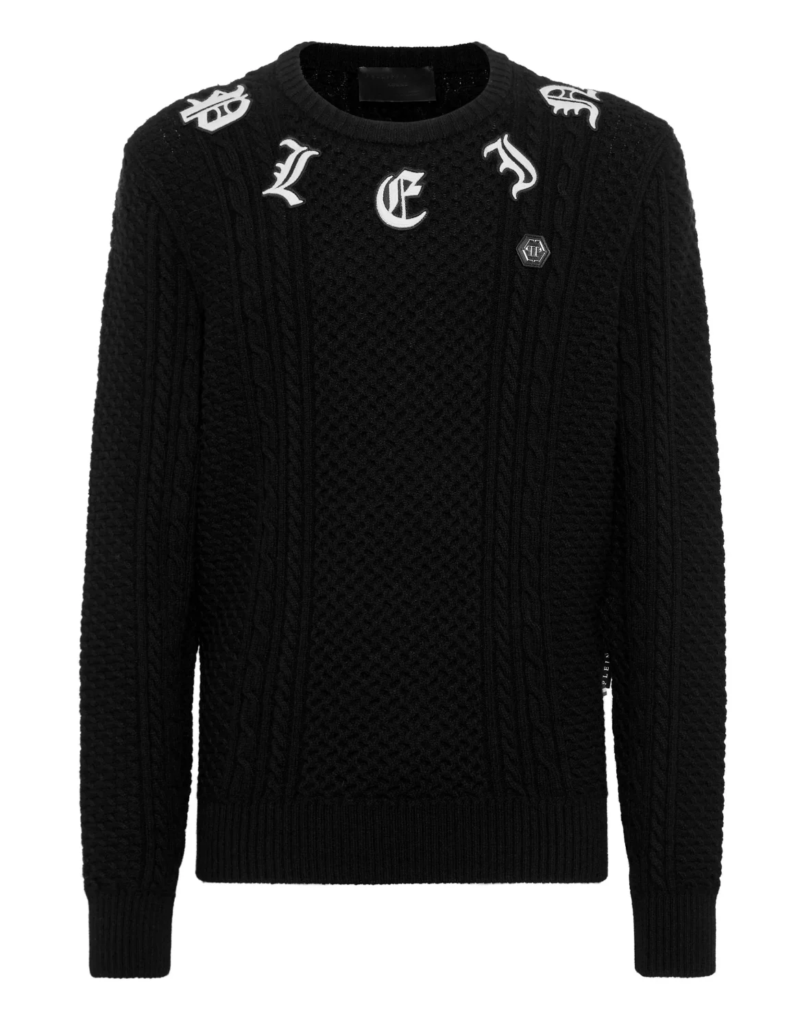 Wool & Cashemere Pullover Round Neck LS, цвет: Черный