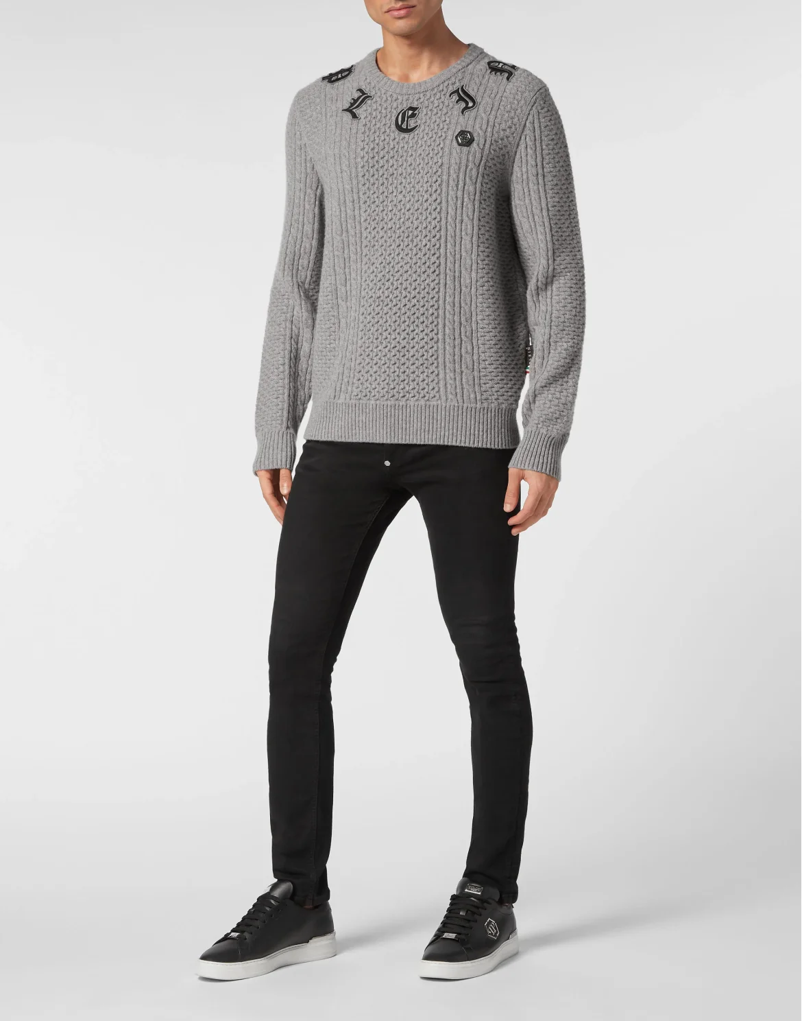 Wool & Cashemere Pullover Round Neck LS, цвет: Серый