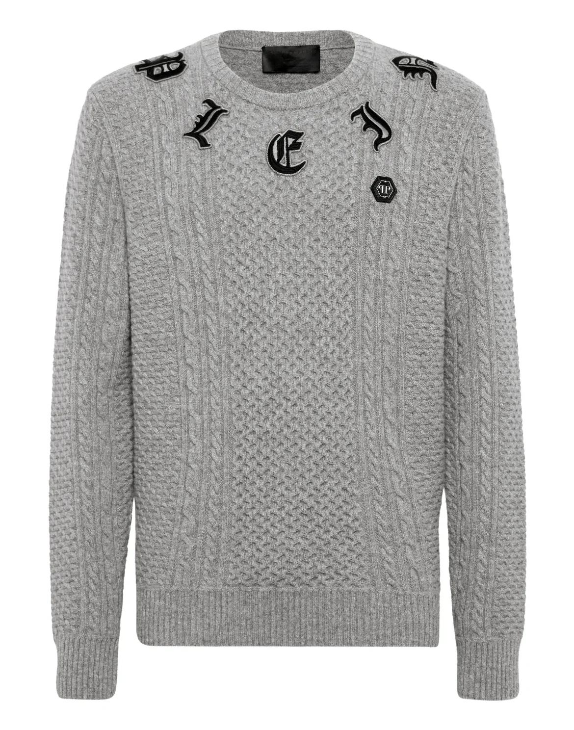 Wool & Cashemere Pullover Round Neck LS, цвет: Серый