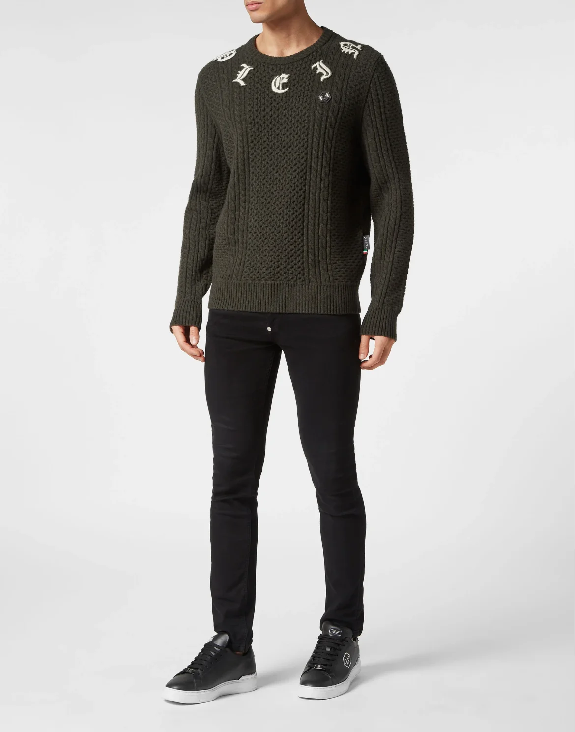 Wool & Cashemere Pullover Round Neck LS, цвет: Камуфляж