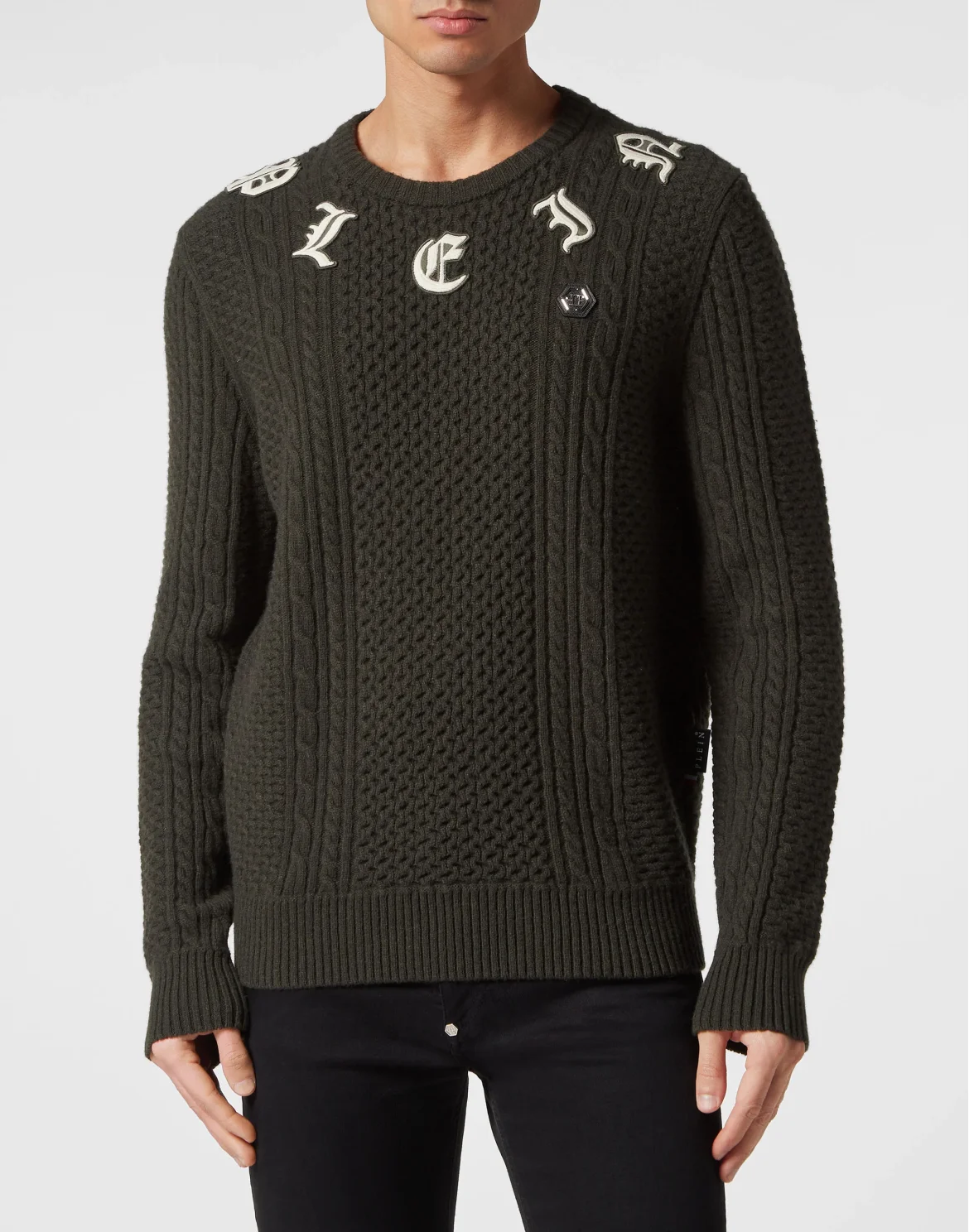 Wool & Cashemere Pullover Round Neck LS, цвет: Камуфляж