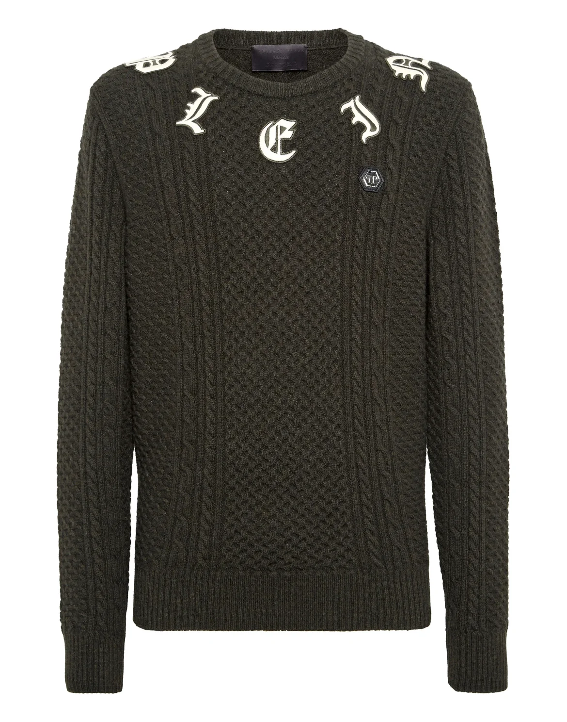 Wool & Cashemere Pullover Round Neck LS, цвет: Камуфляж