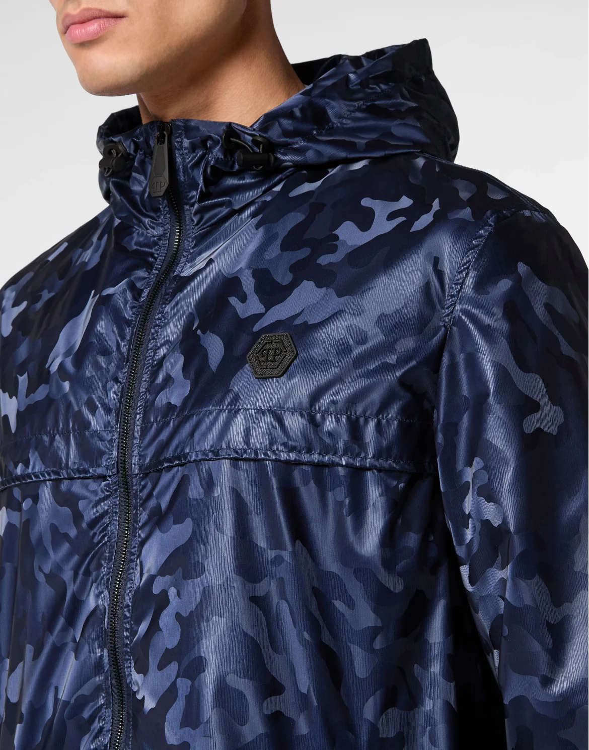 Nylon Windbreaker Camouflage, цвет: Синий