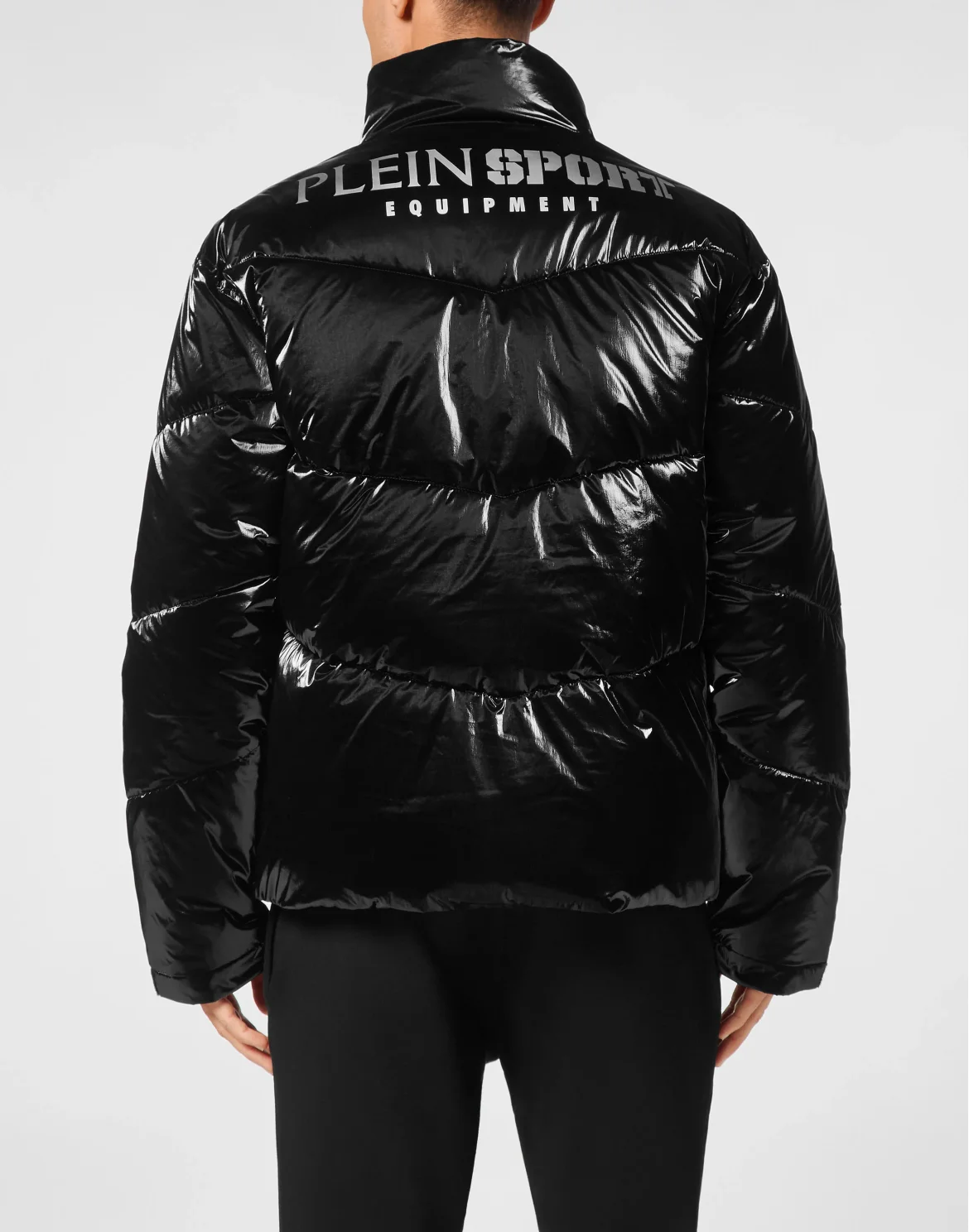 Nylon Crease Puffer Jacket, цвет: Черный