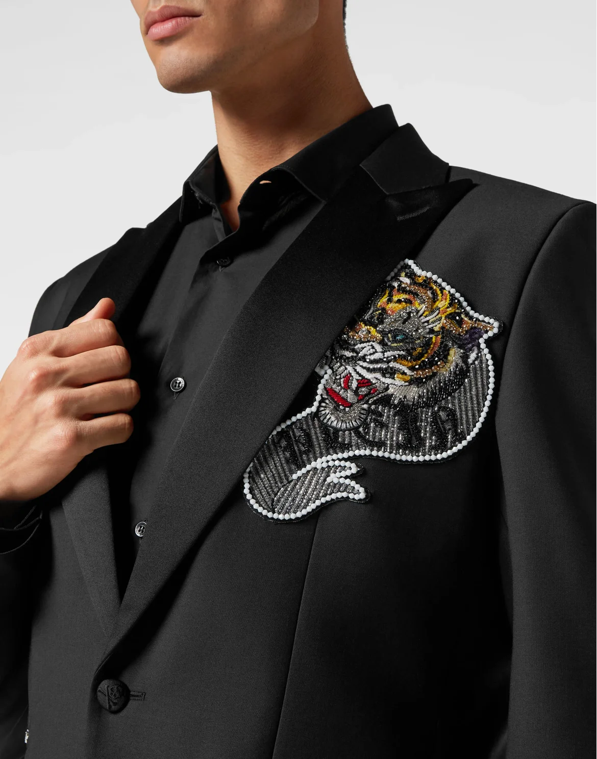 Wool Blazer Lord fit Tattoo, цвет: Черный