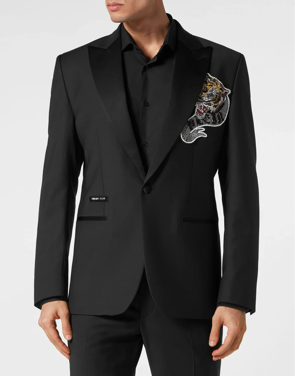 Wool Blazer Lord fit Tattoo, цвет: Черный