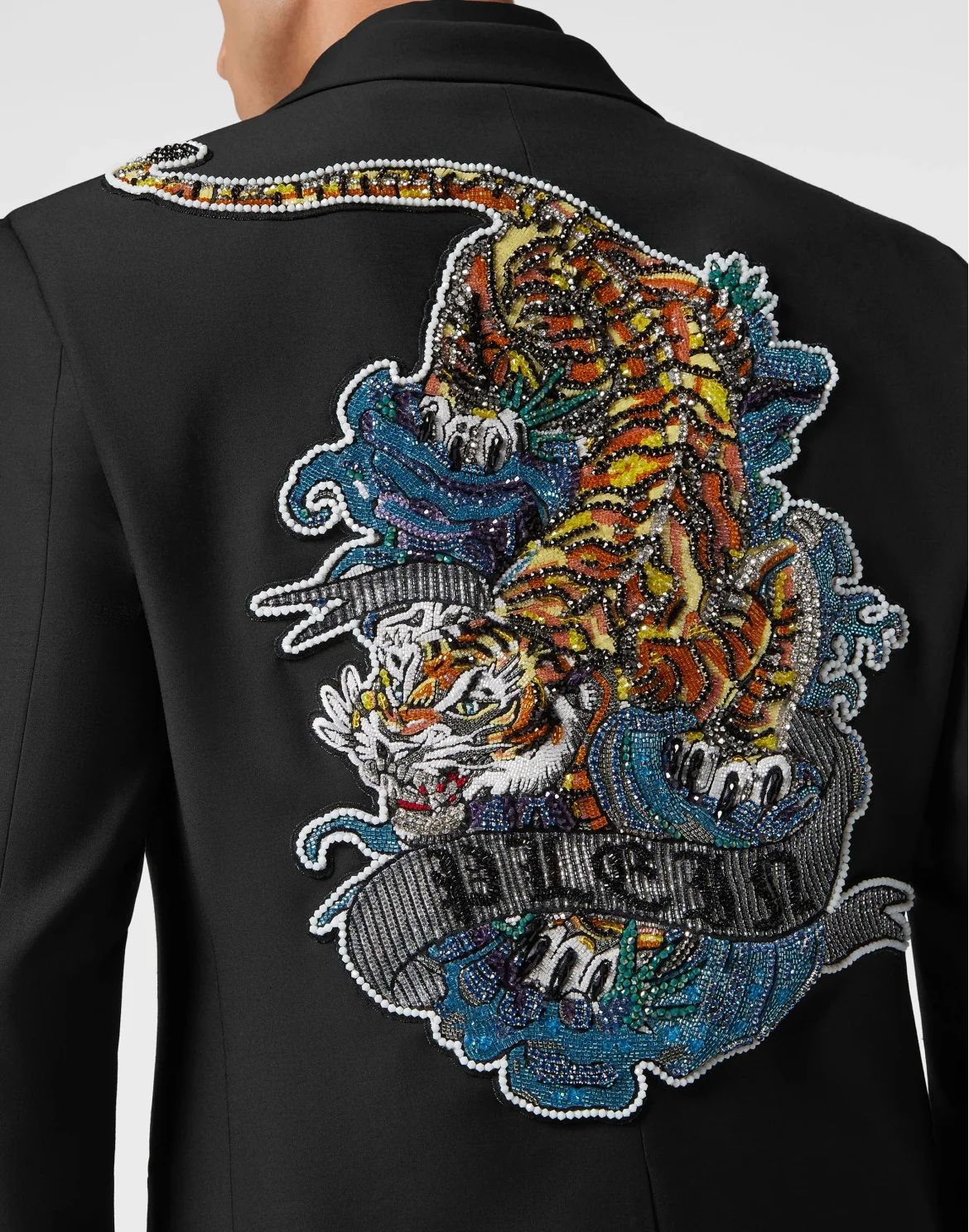 Wool Blazer Lord fit Tattoo, цвет: Черный