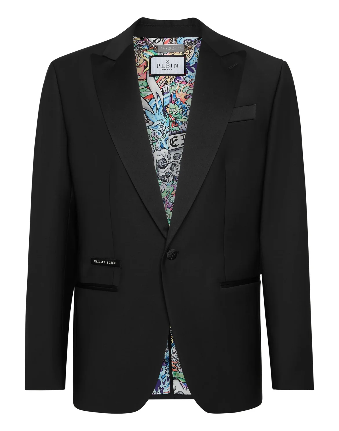 Wool Blazer Lord fit Tattoo, цвет: Черный