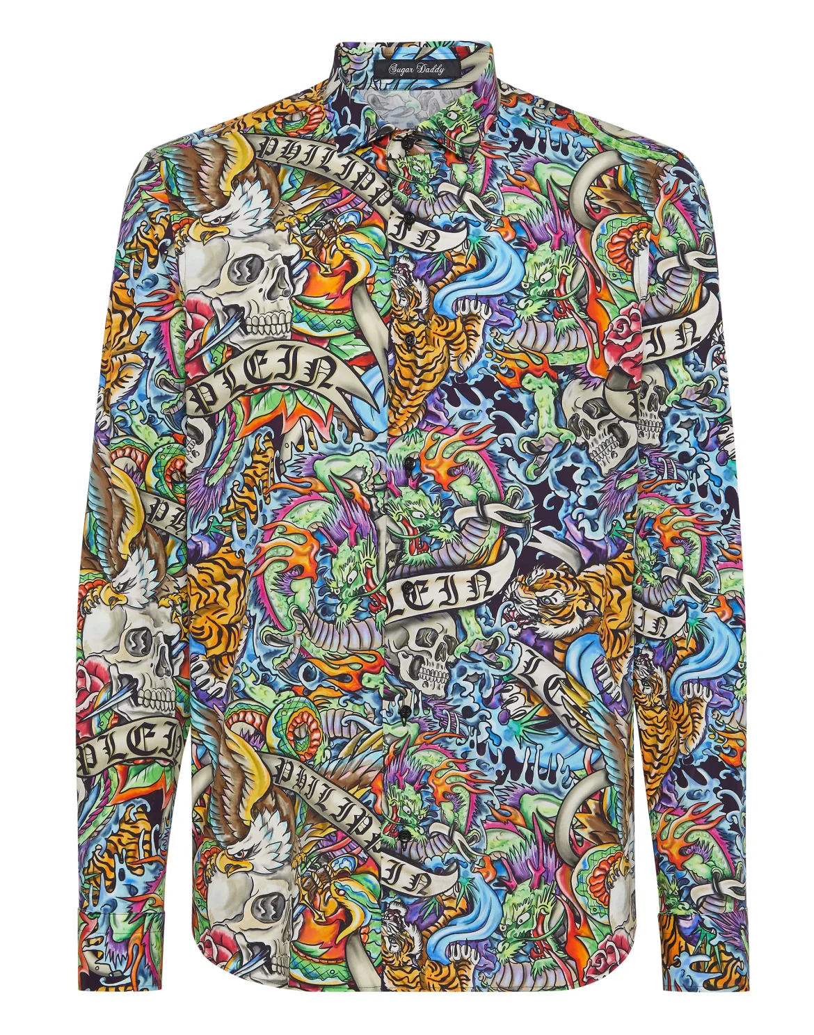 Shirt Sugar Daddy Cut LS Tattoo, цвет: Мультиколор