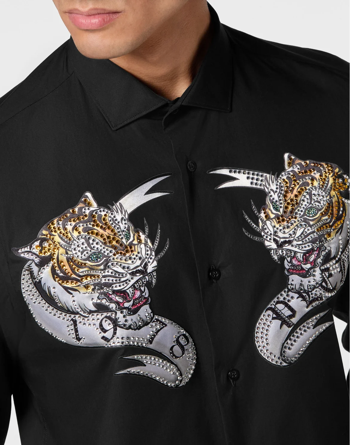 Shirt Sugar Daddy Cut LS Tattoo, цвет: Черный