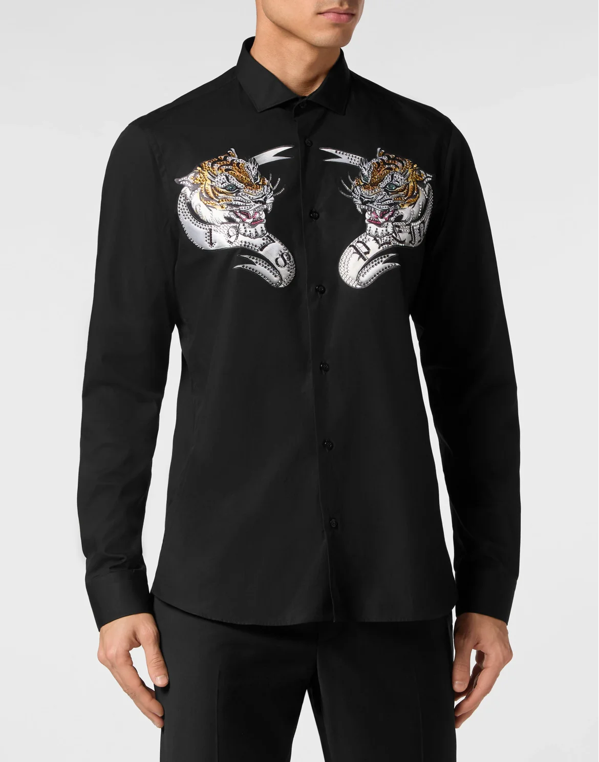 Shirt Sugar Daddy Cut LS Tattoo, цвет: Черный