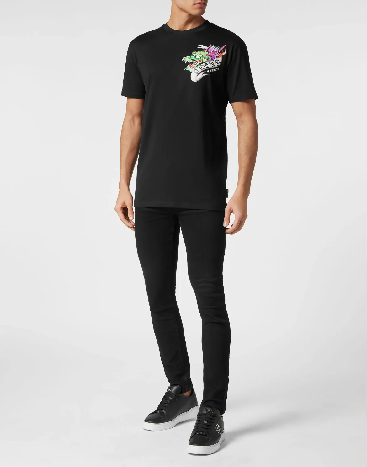 T-shirt Round neck SS Tattoo, цвет: Черный