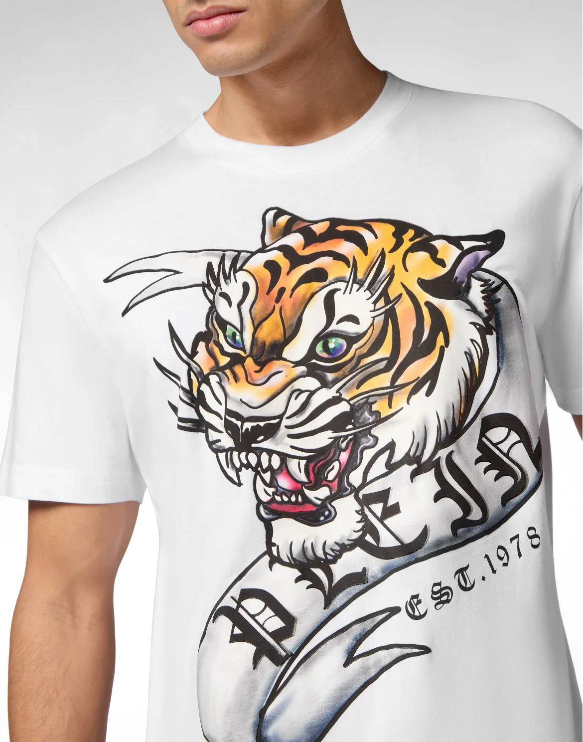 T-shirt Round Neck SS Tattoo, цвет: Белый