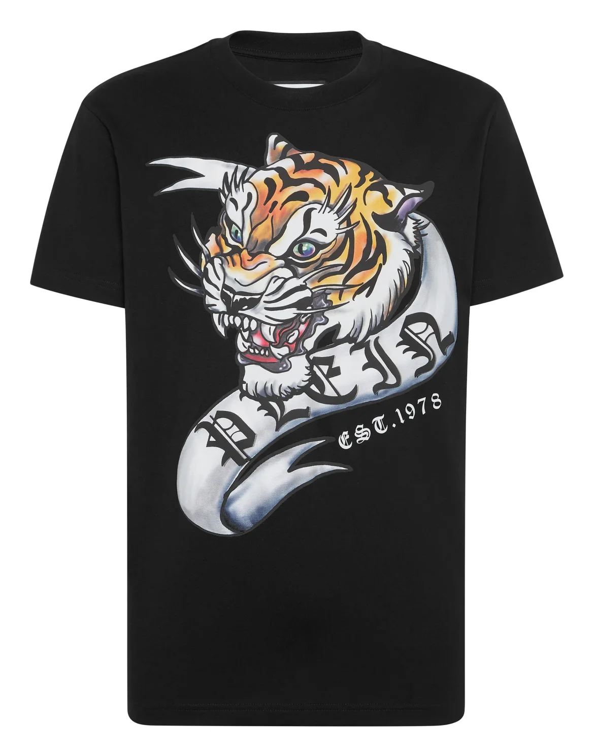 T-shirt Round Neck SS Tattoo, цвет: Черный