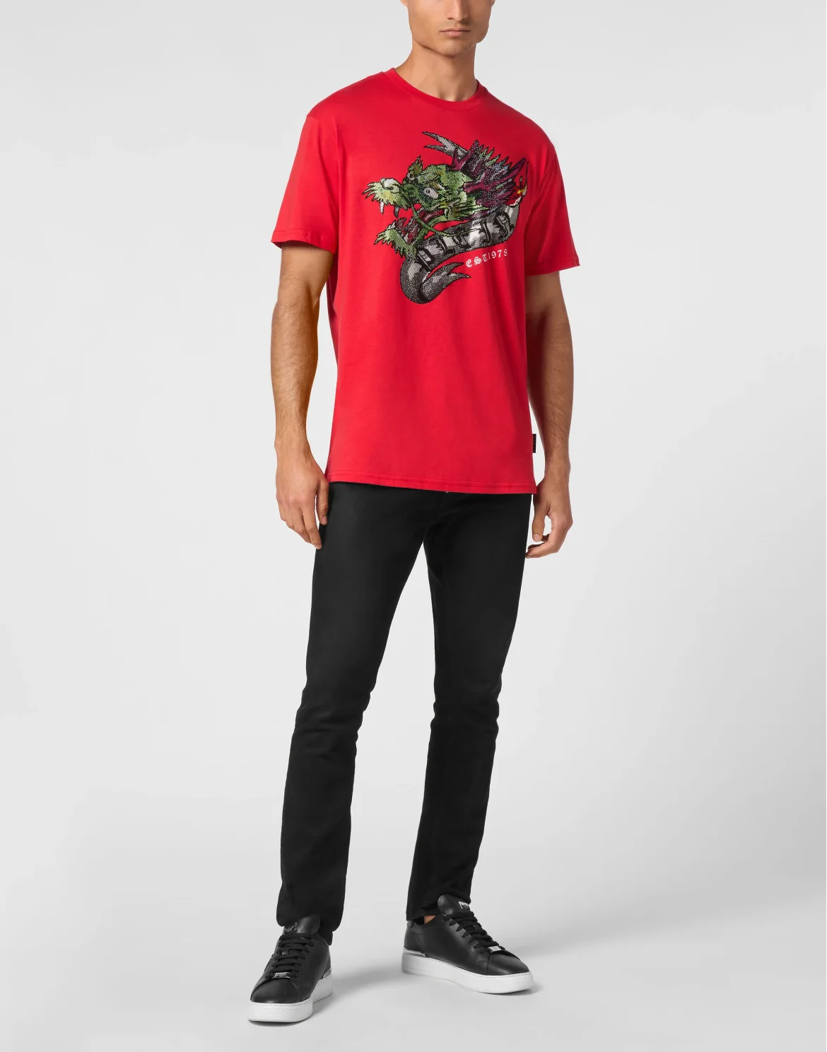 T-shirt Round Neck SS Tattoo, цвет: Красный