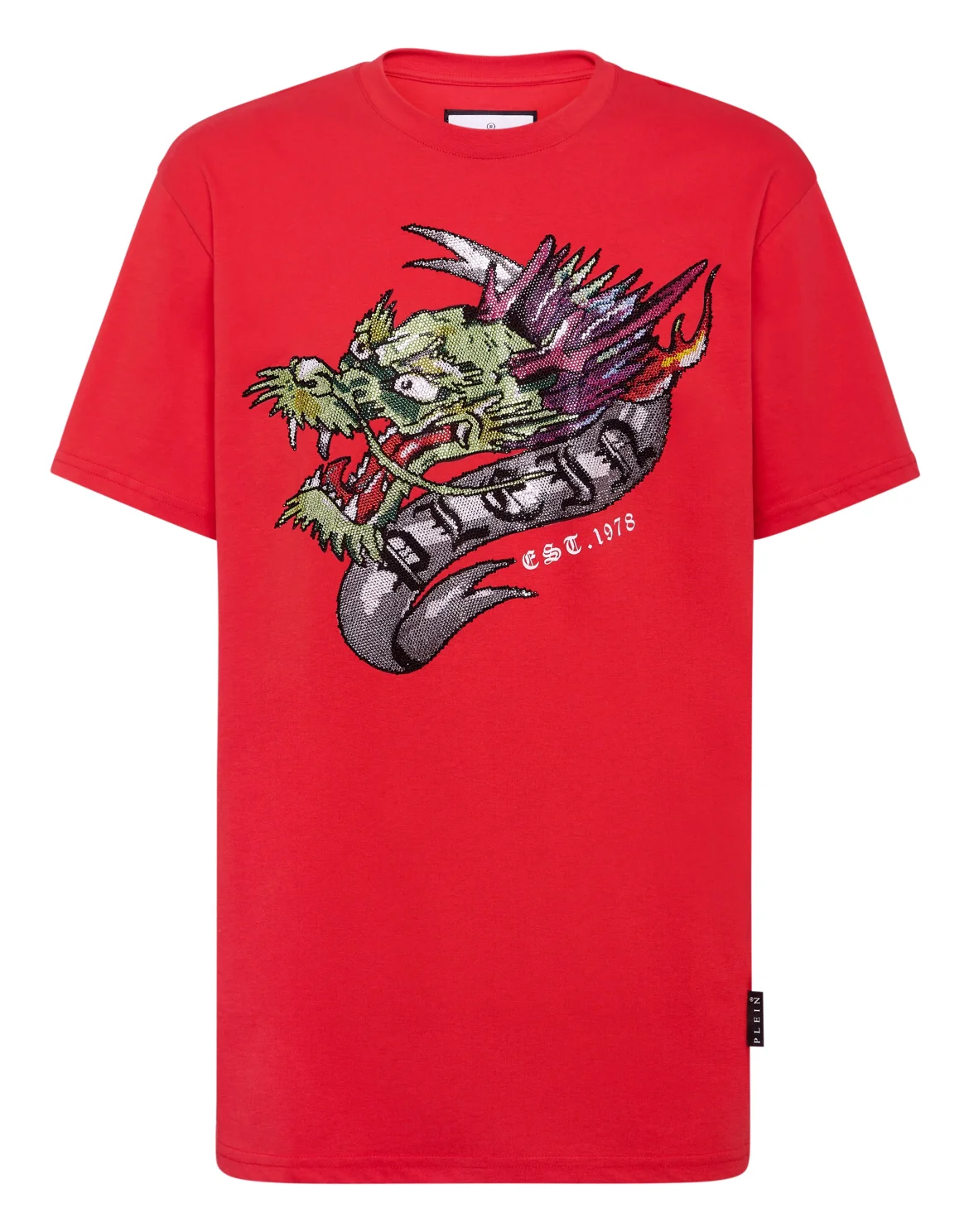 T-shirt Round Neck SS Tattoo, цвет: Красный