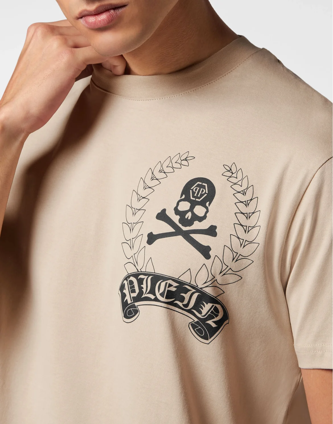T-shirt Round Neck SS, цвет: Бежевый