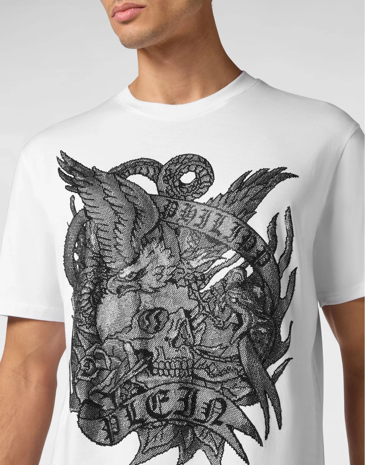 T-shirt Round Neck SS Tattoo, цвет: Белый