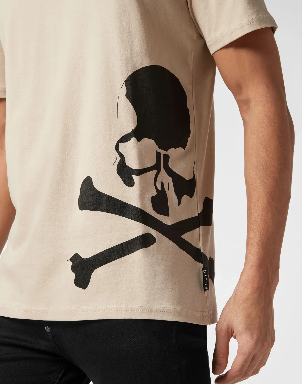 T-shirt Round Neck SS Skull&Bones, цвет: Бежевый