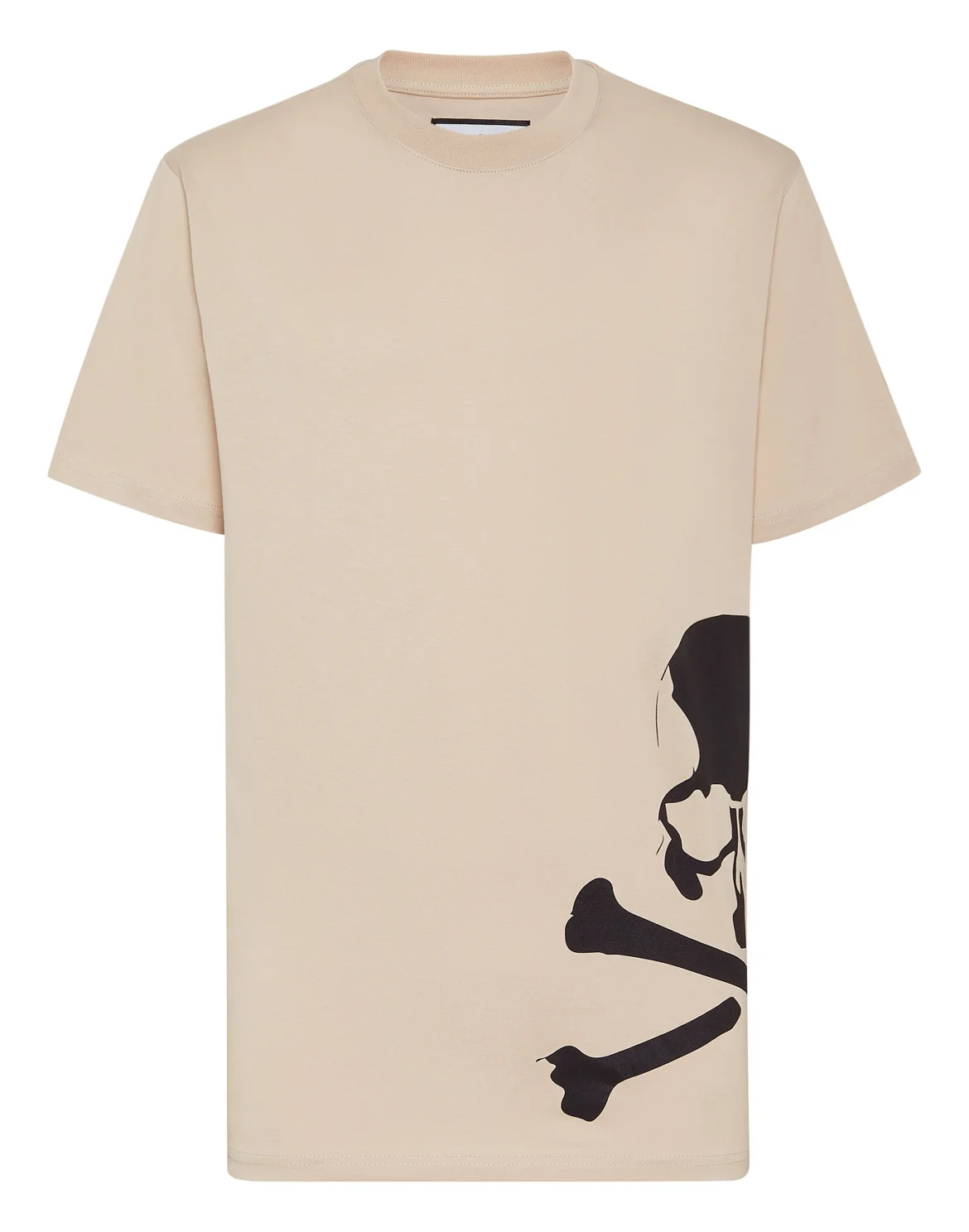 T-shirt Round Neck SS Skull&Bones, цвет: Бежевый
