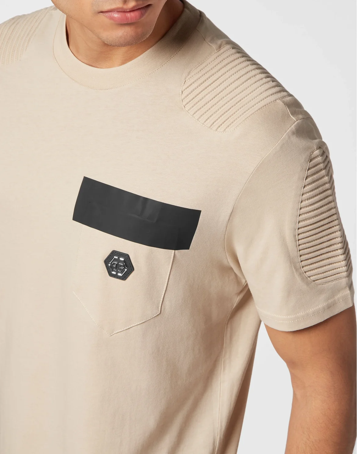 T-shirt Round Neck SS, цвет: Бежевый
