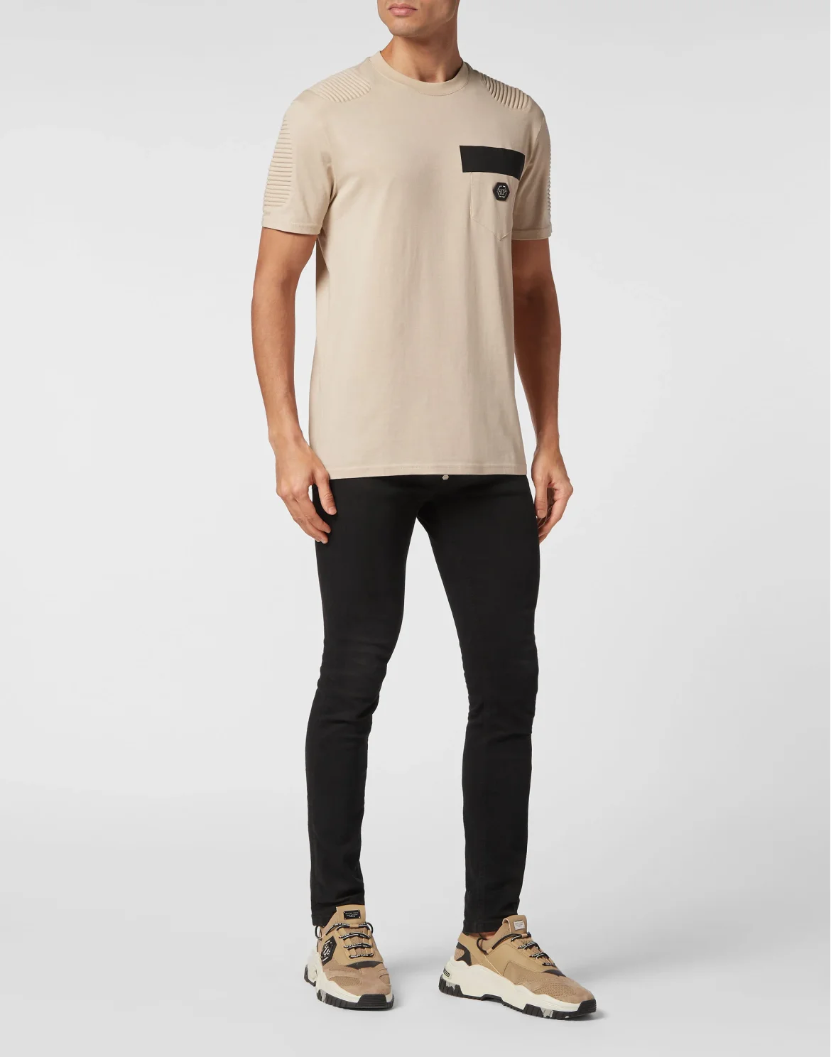 T-shirt Round Neck SS, цвет: Бежевый