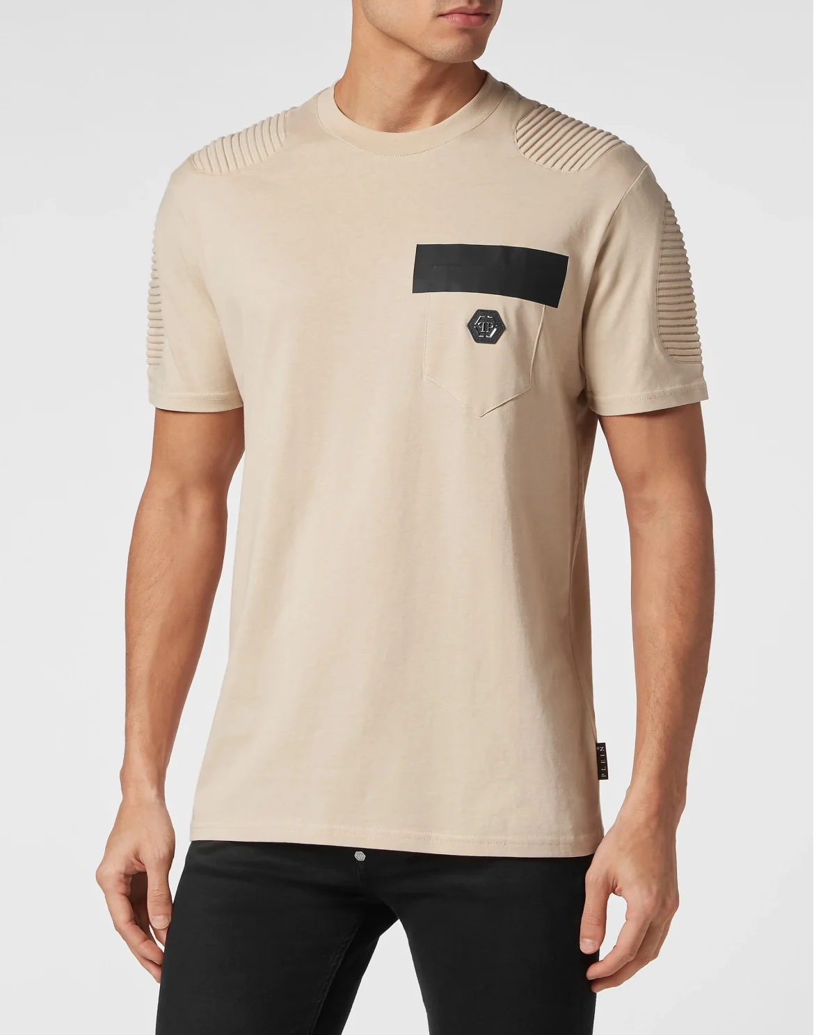 T-shirt Round Neck SS, цвет: Бежевый