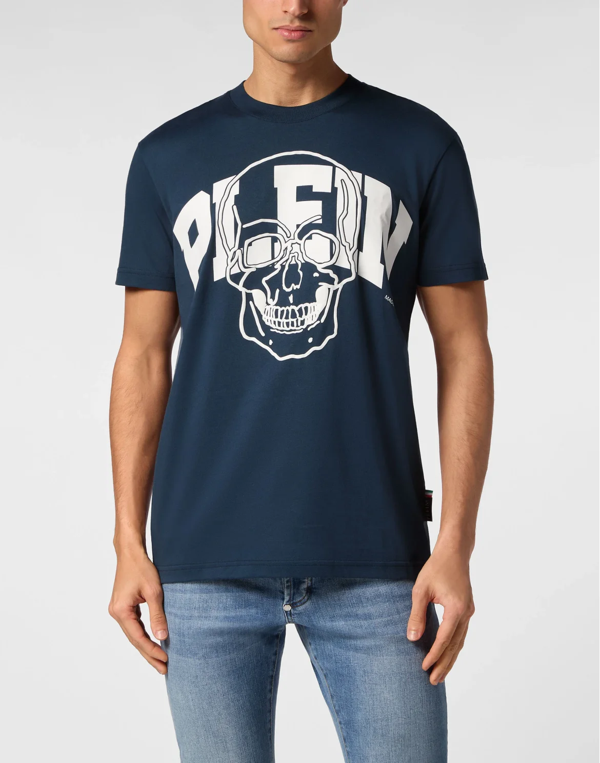 T-shirt Round Neck SS Skull, цвет: Синий