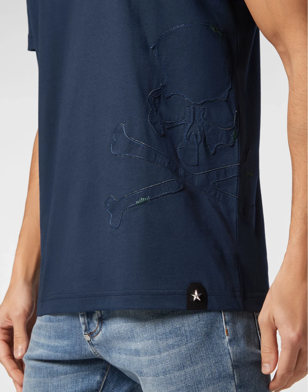 T-shirt Round Neck SS Skull&Bones, цвет: Синий