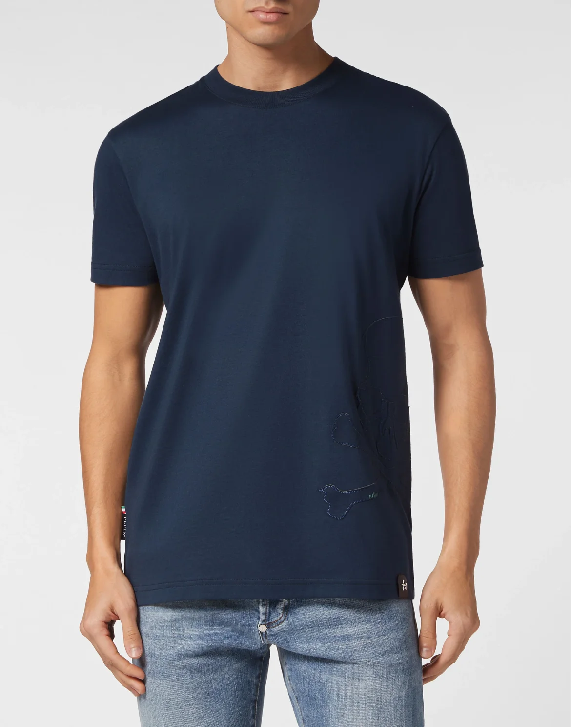 T-shirt Round Neck SS Skull&Bones, цвет: Синий