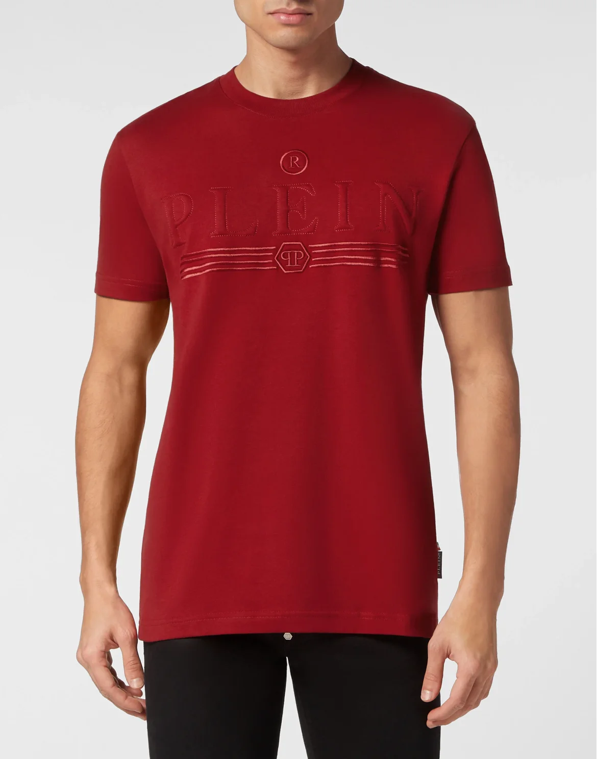 T-shirt Round Neck SS Gothic Plein, цвет: Красный