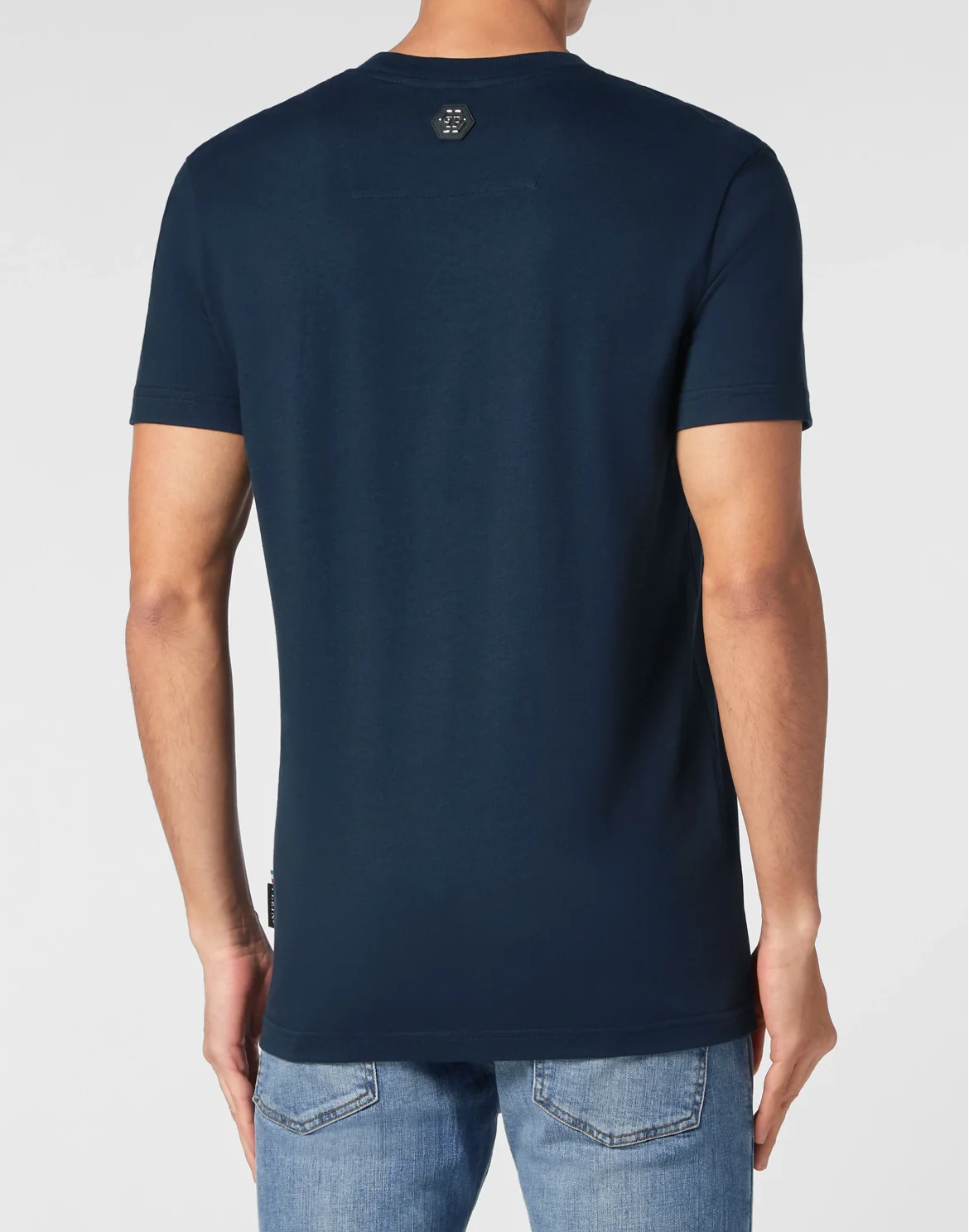 T-shirt Round Neck SS Gothic Plein, цвет: Синий