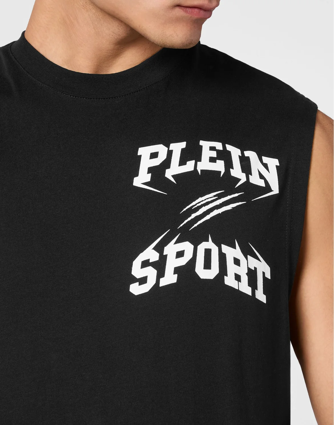 Sleeveless T-shirt, цвет: Черный