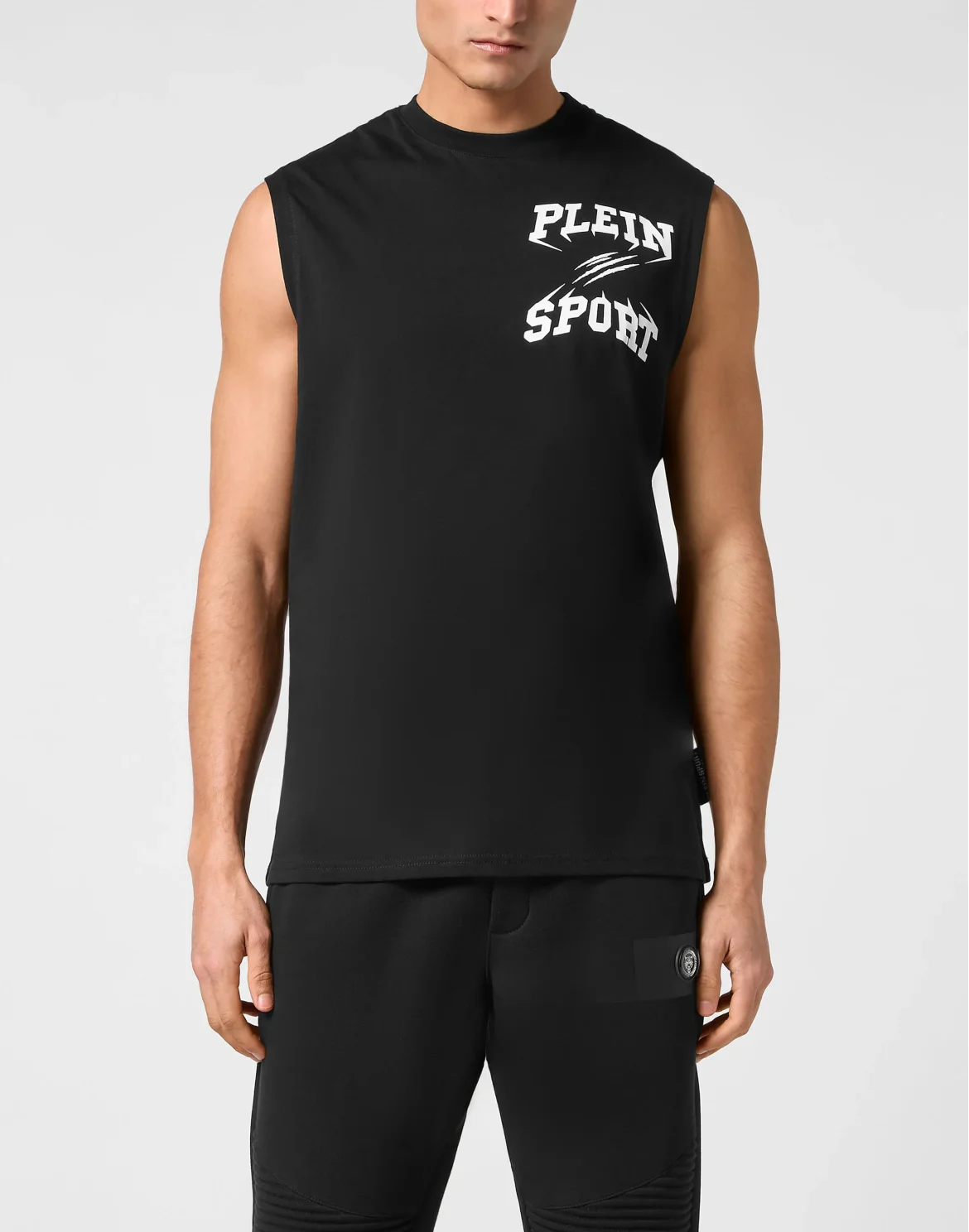 Sleeveless T-shirt, цвет: Черный