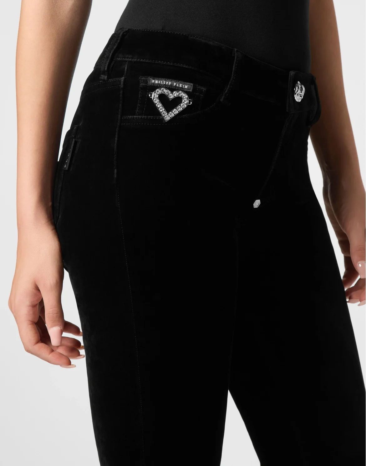 Crystal Jegging Heart, цвет: Черный