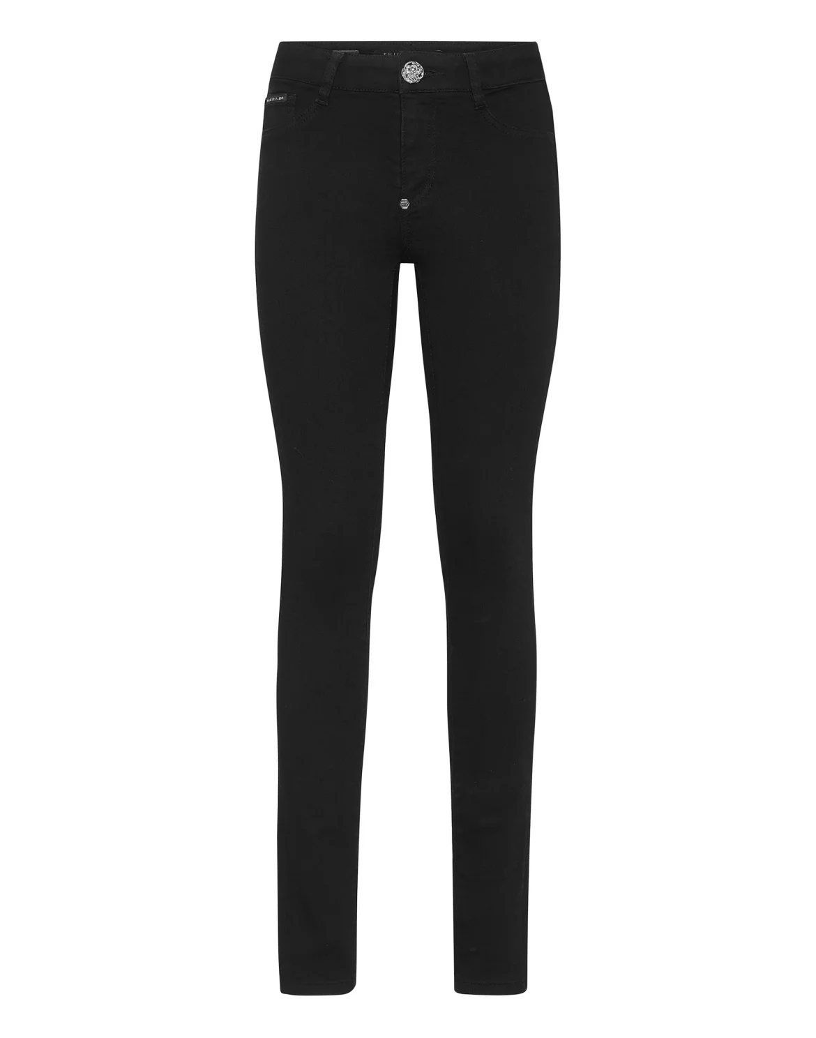 Denim Jegging Fit Trousers, цвет: Черный