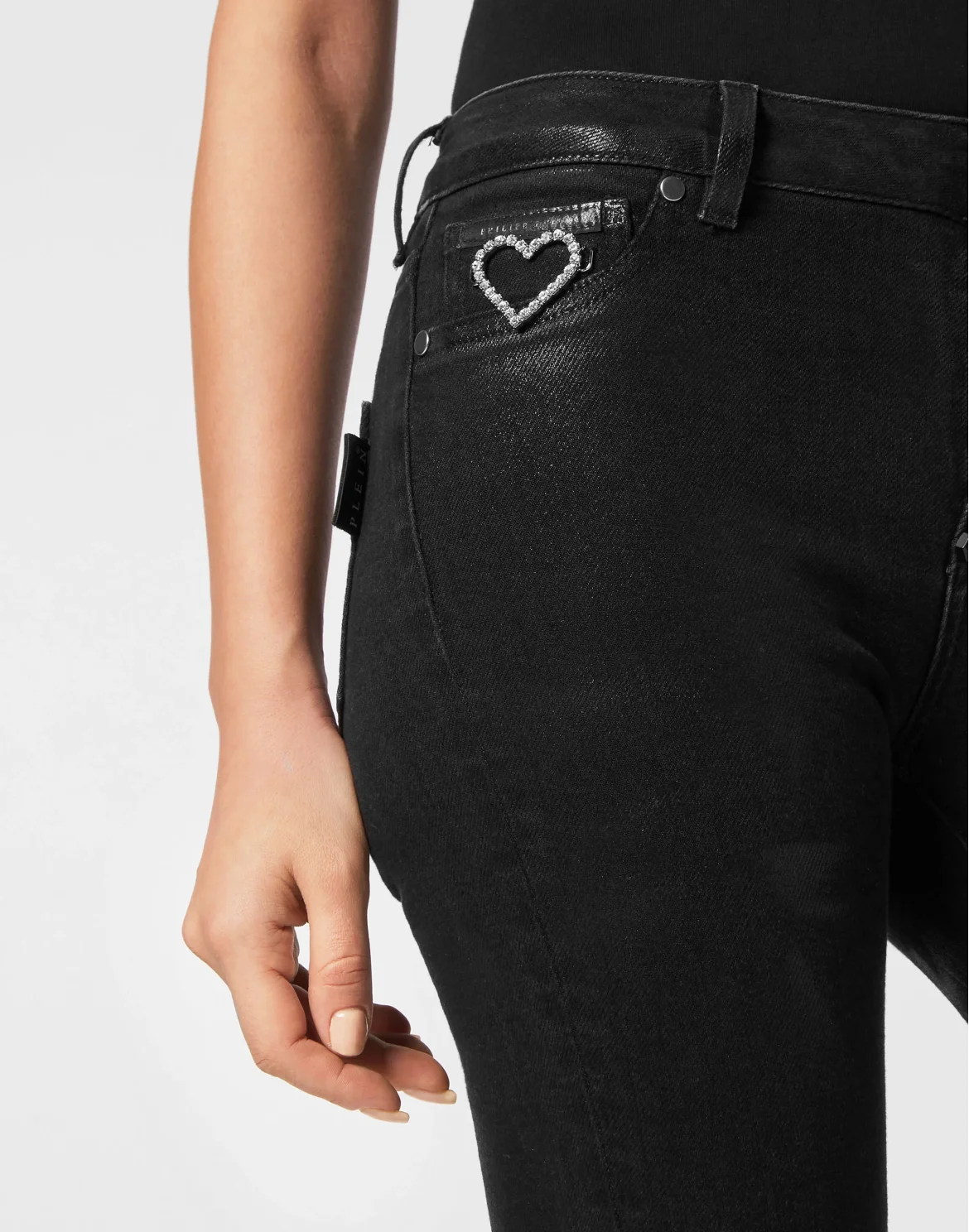 Denim Jeggings Heart, цвет: Черный