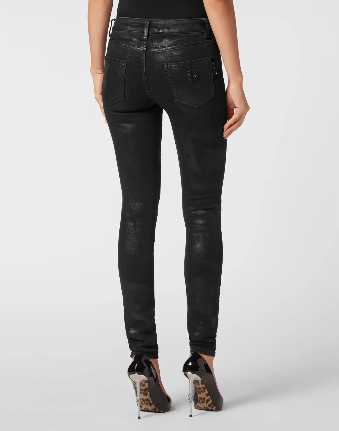 Denim Jeggings Heart, цвет: Черный