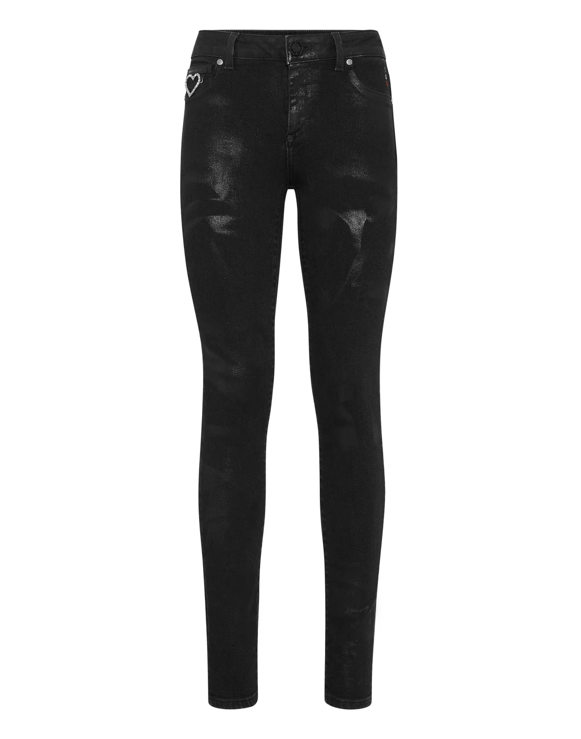 Denim Jeggings Heart, цвет: Черный