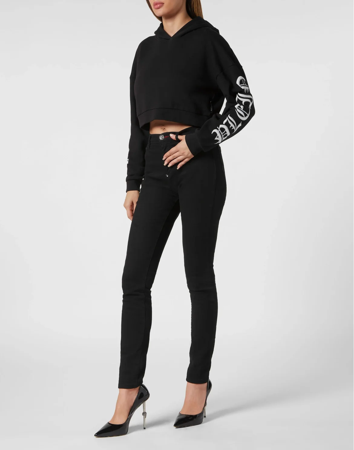 Hoodie sweatshirt Gothic Plein, цвет: Черный