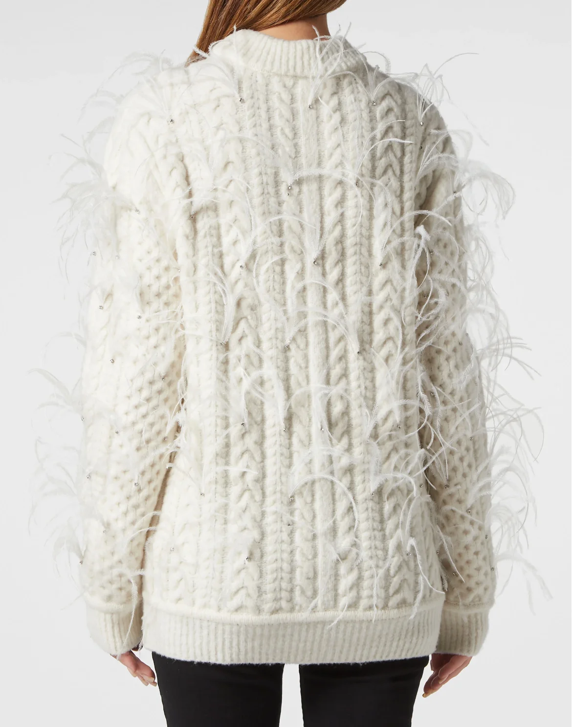 Merino Wool Pullover LS Skull, цвет: Белый