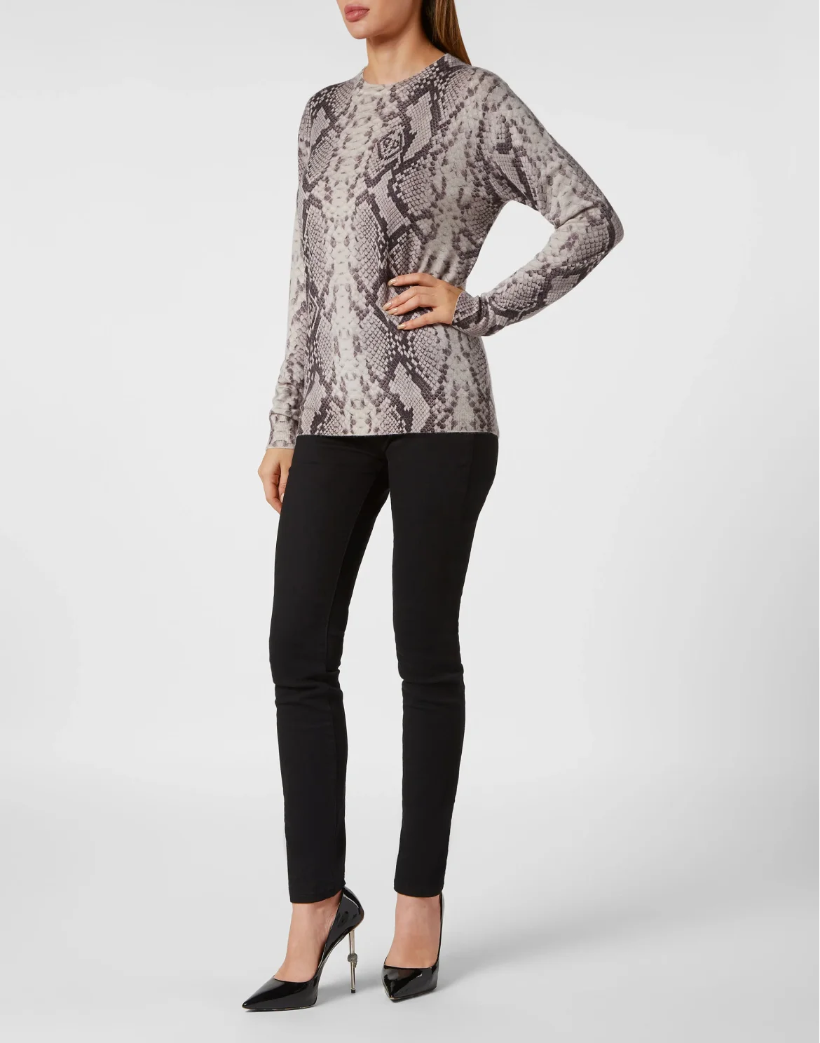 Cashmere Roundneck Pitone, цвет: Бежевый