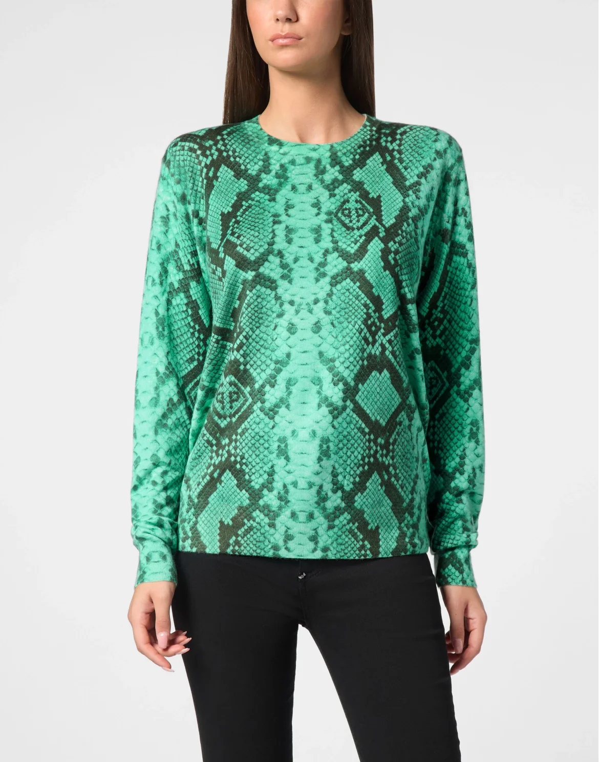 Cashmere Roundneck Pitone, цвет: Бирюзовый