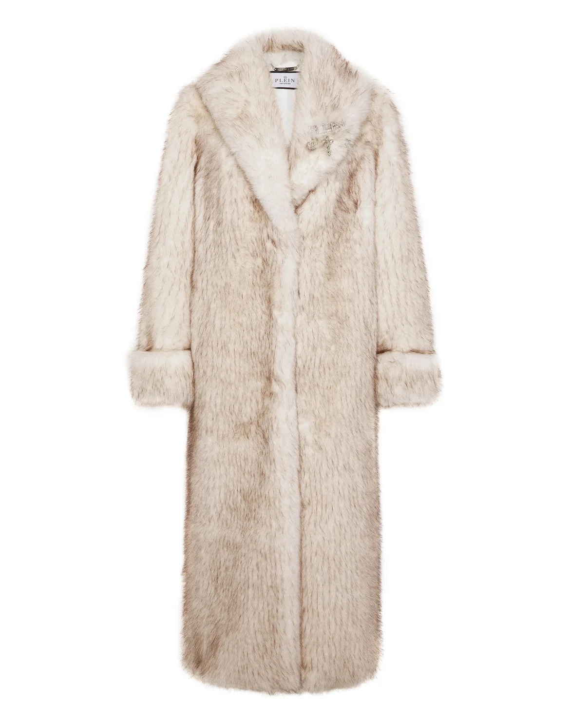 Eco Fur Maxi Coat, цвет: Белый