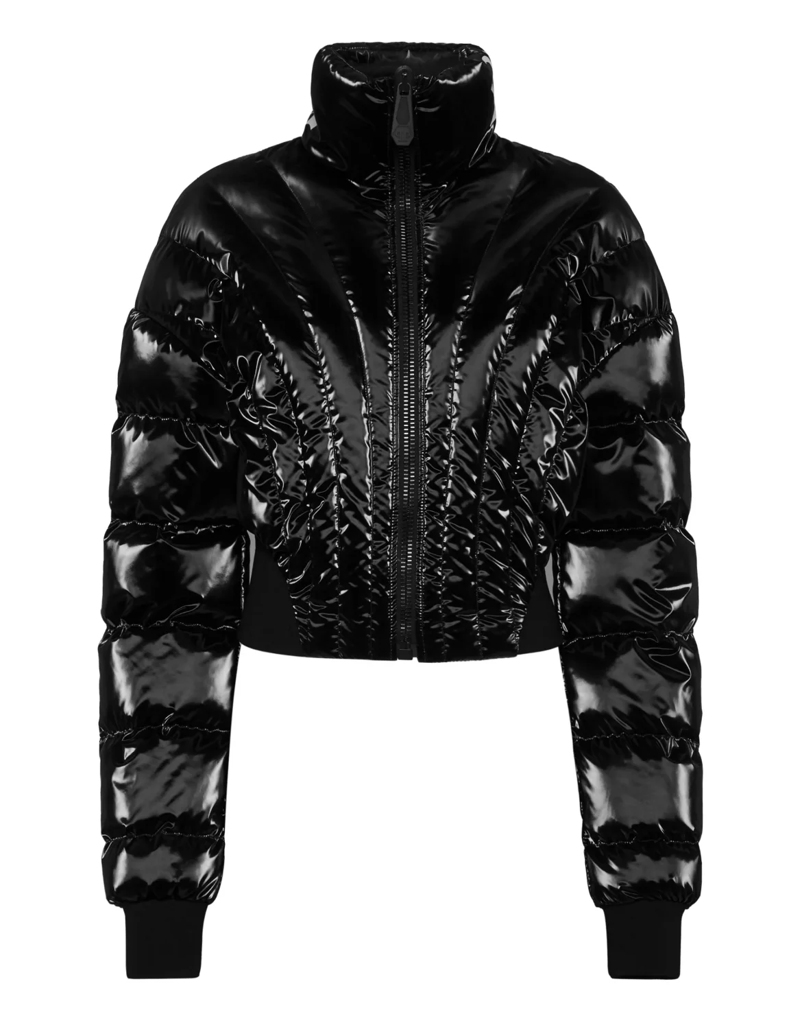 Nylon Multicutting Puffer Jacket, цвет: Черный