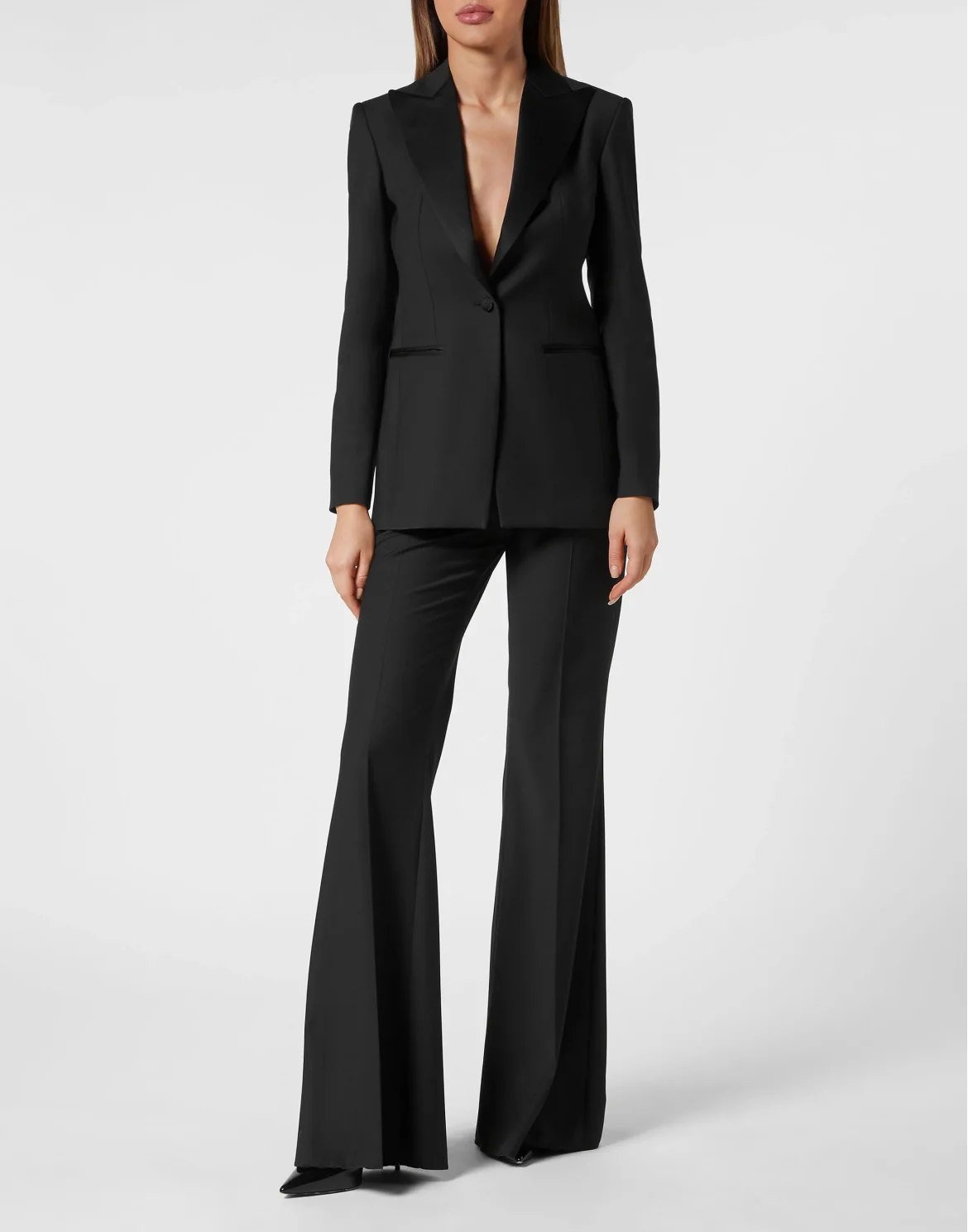 Basic Slim Fit Blazer, цвет: Черный