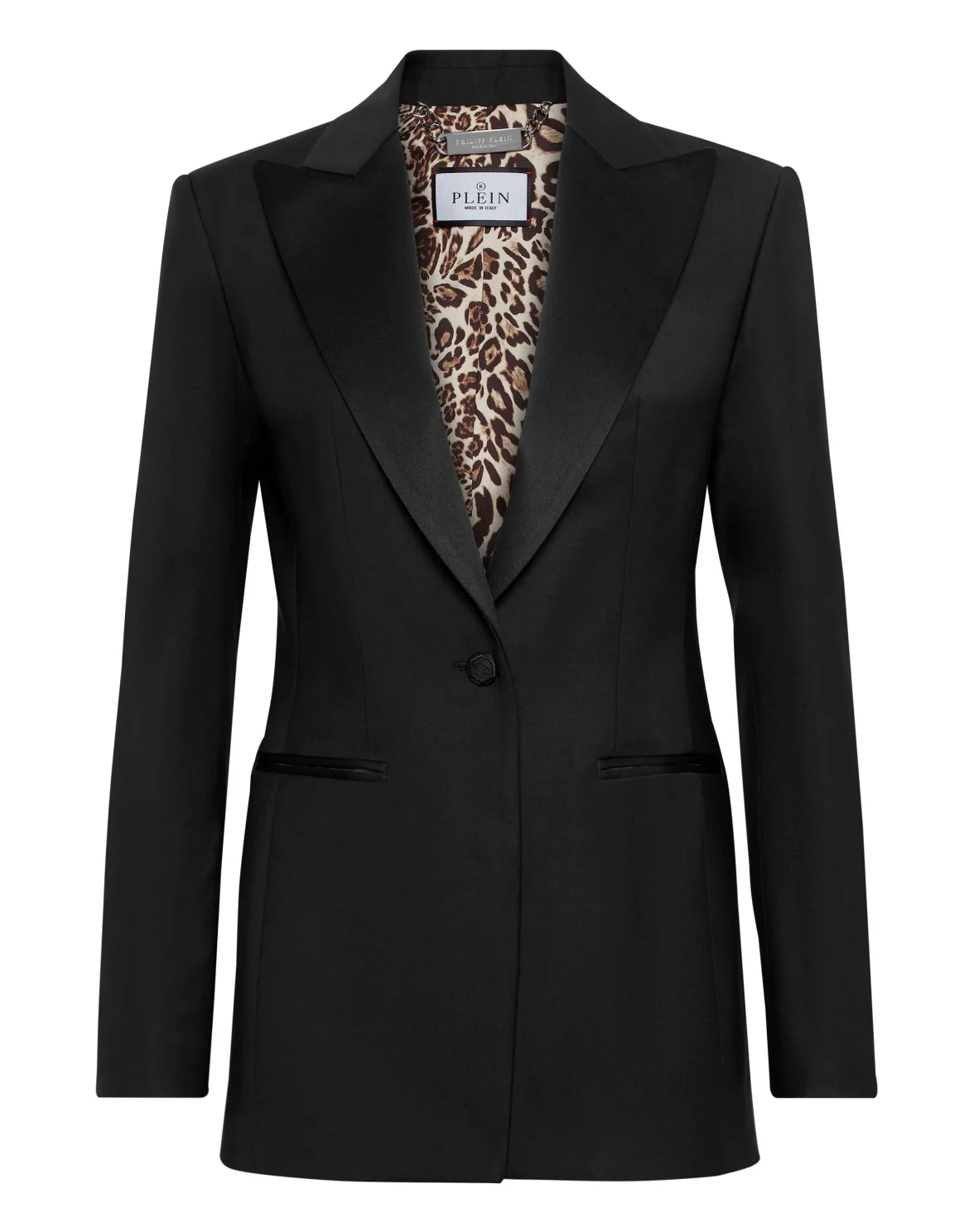 Basic Slim Fit Blazer, цвет: Черный